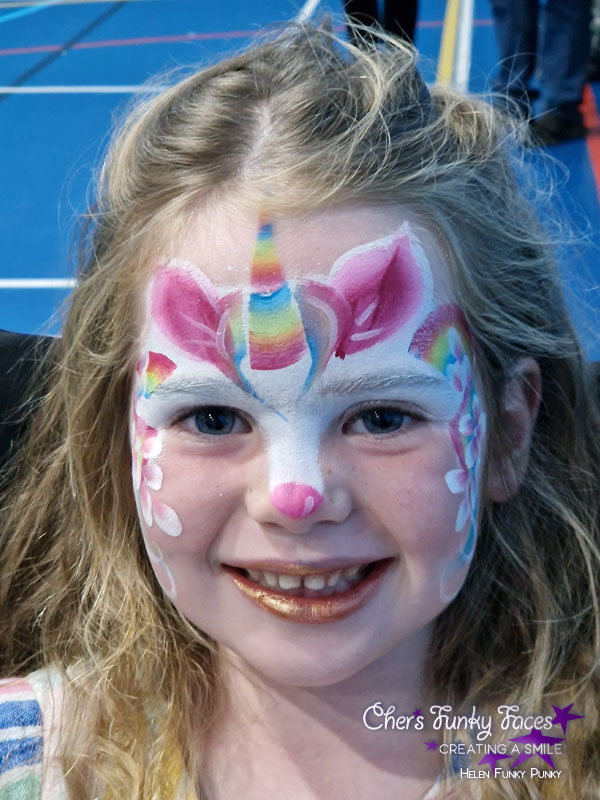 Rainbow Unicorn by Helen Funky Punky Chers Funky Faces