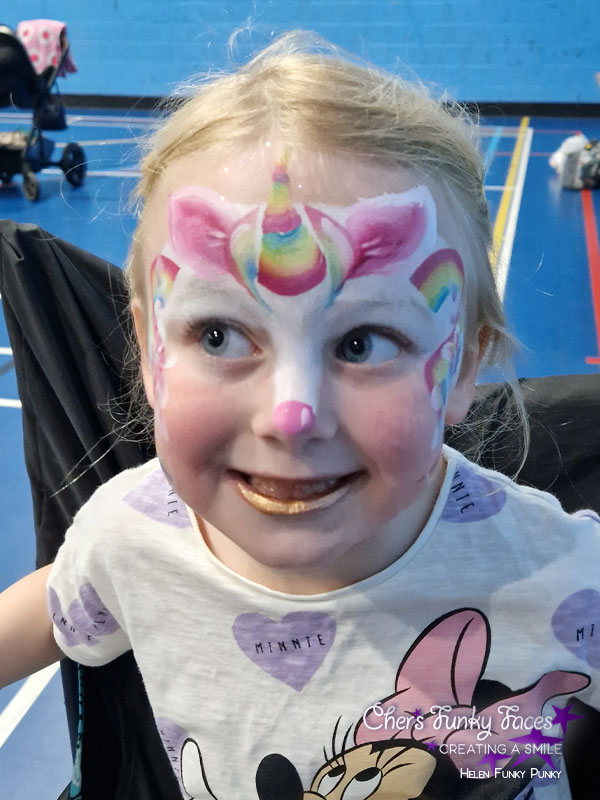 Cute Rainbow unicorn by Helen Funky Punky Chers Funky Faces