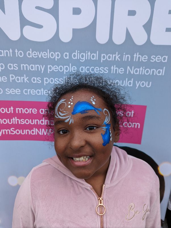 Dolphin face paint