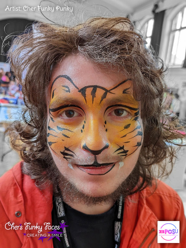 Tabby Cat Face Paint by Cher Funky Punky BPCSU Chers Funky Faces