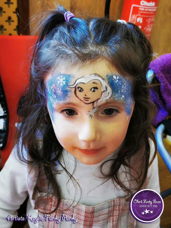 Elsa Face Paint by Kaylie Funky Punky Cher's Funky Faces