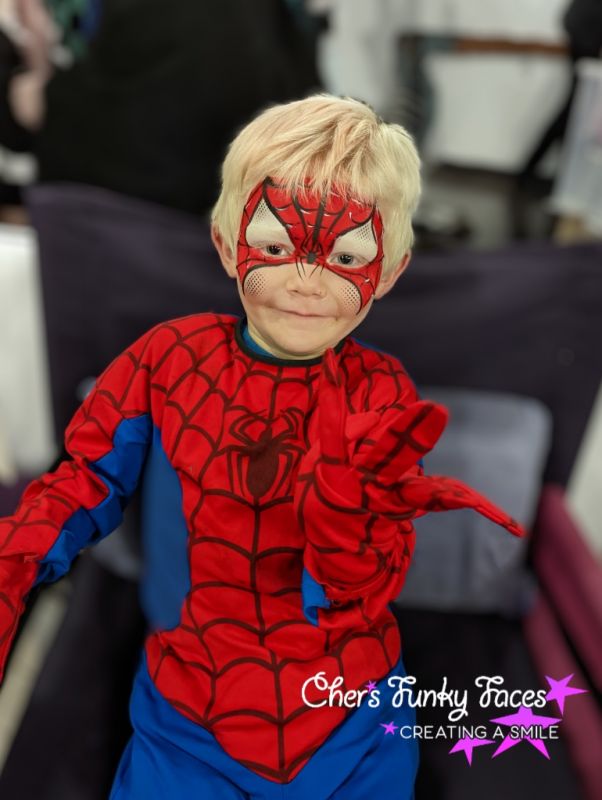 Spiderman at Devcon Chers Funky Faces
