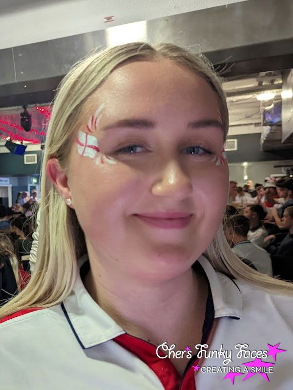 female england supporter face paint