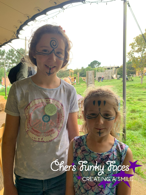 celtic design face paint by andrea funky punky chers funky faces
