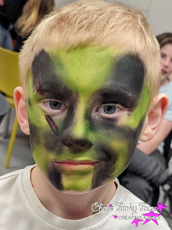 Camo Face Paint The Box Chers Funky Faces