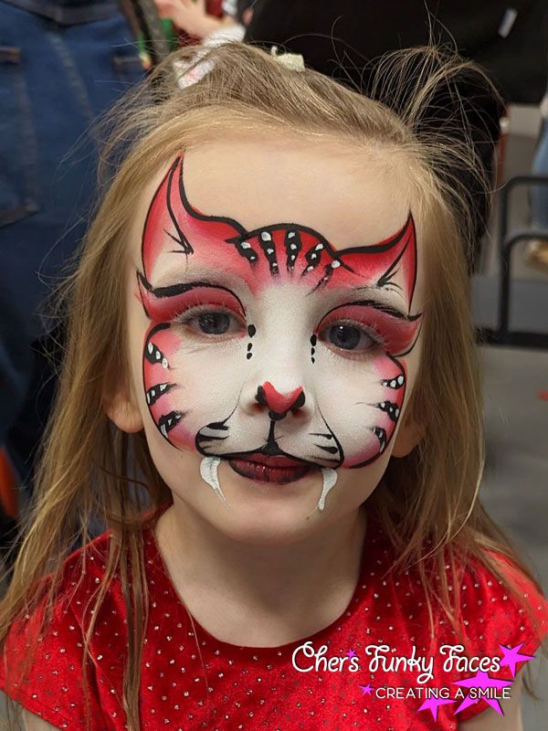Cute red Cat The Box Chers Funky Faces
