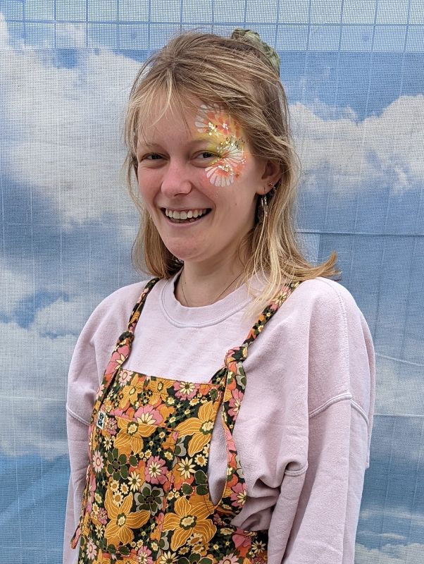 Pretty shell face paint