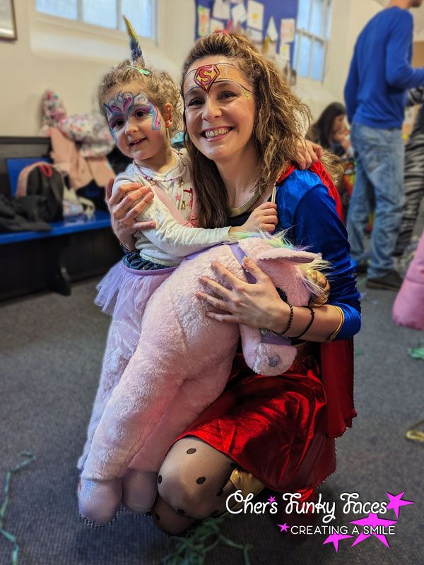 Unicorn and wonderful mum greek festival