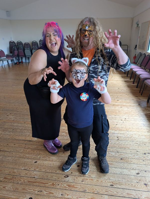 Family of Cats Tiger, kitty and lepoard eay design by Chers funky faces Plymouth, Cornwall and Devon