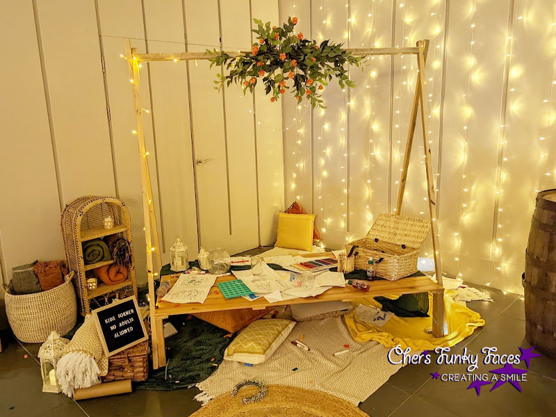 Kids Corner ay Trevenna wedding reception