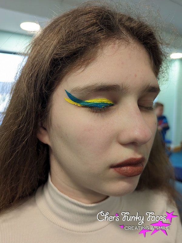 Ukraine Eye Design by Cher Funky Punky