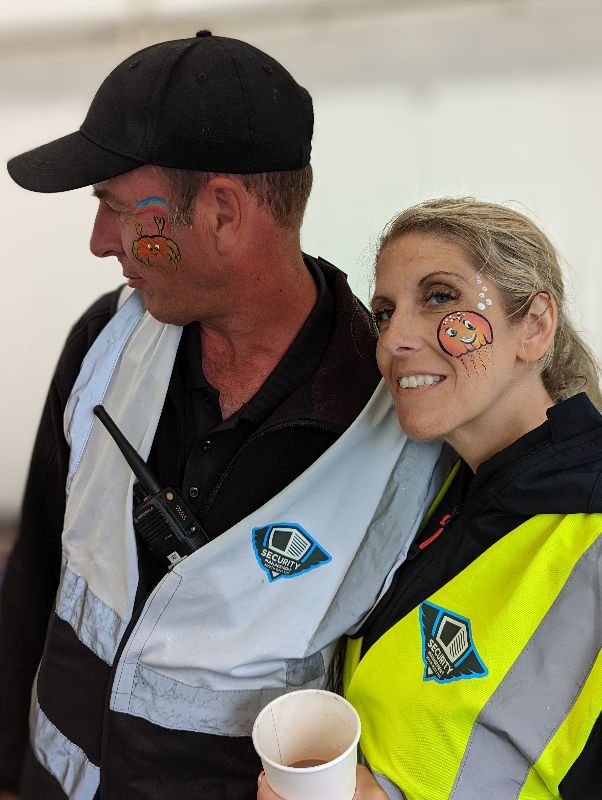 Security face painted
