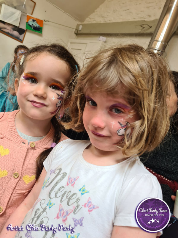 cheeky unicorn face paints