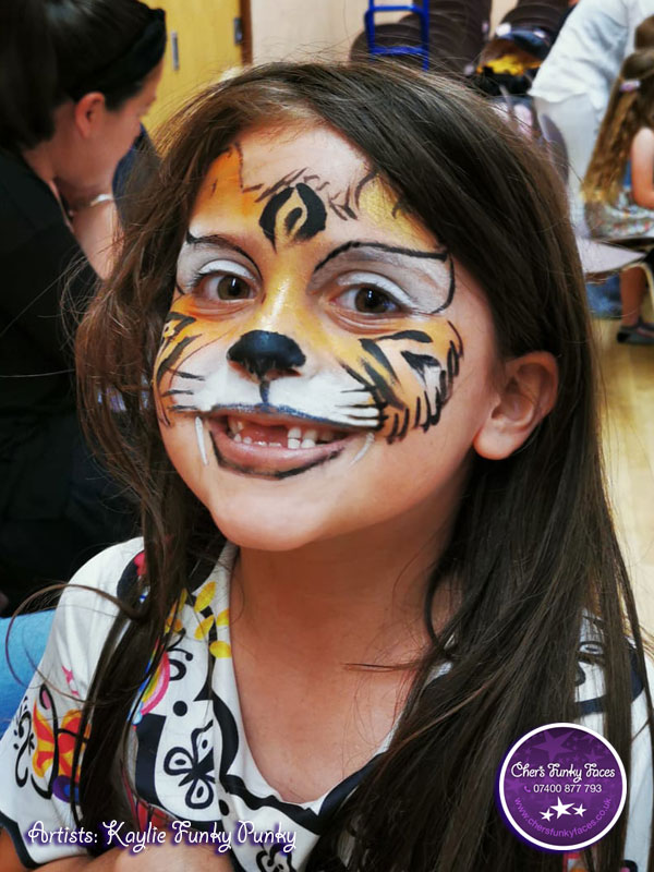 Snazaroo Tiger Face Paint by Kaylie Funky Punky Chers Funky Faces