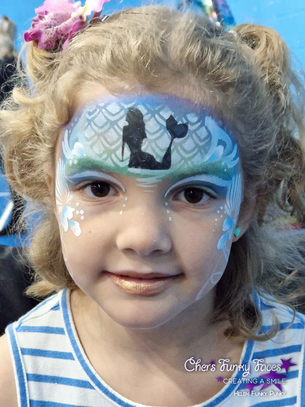 Mermaid Face Paint by Helen Funky Punky Chers Funky Faces