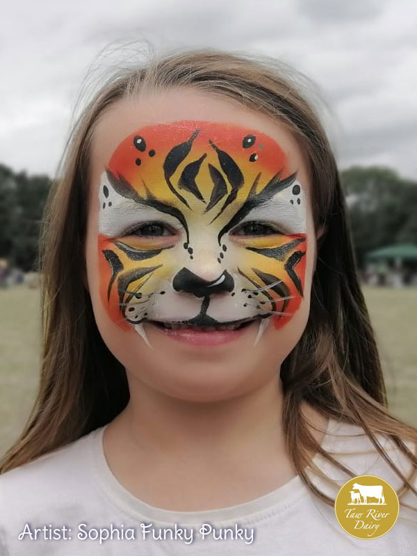 Tiger Arm by Sophia Funky Punky at Taw River Dairy Open Day Cher's Funky Faces