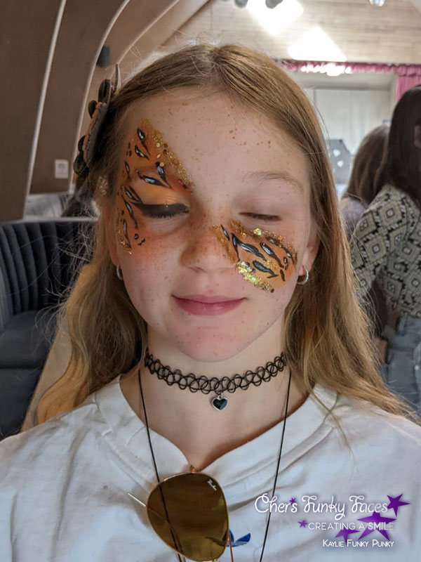 Animal print Festival face by Kaylie Funky Punky Chers Funky Faces
