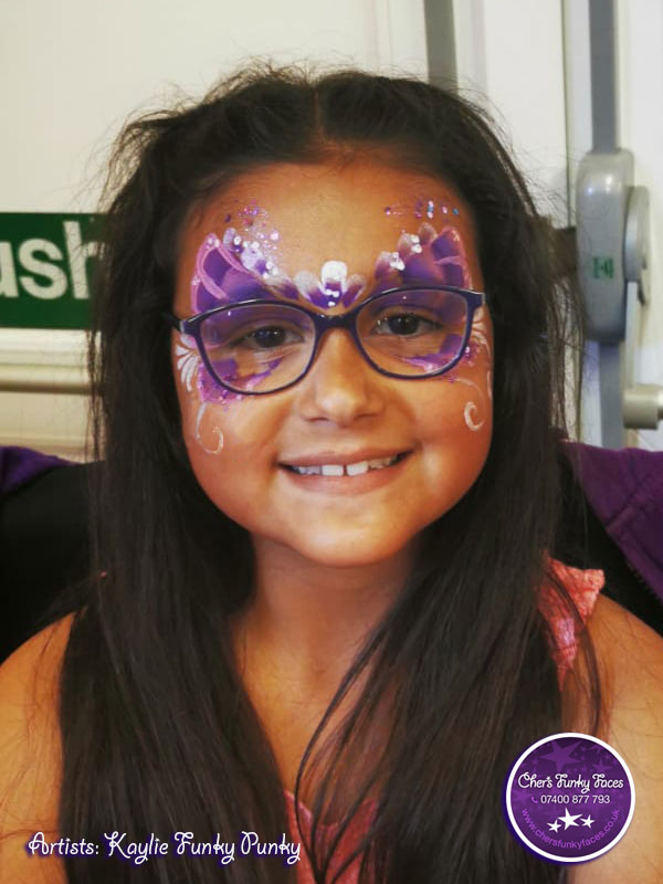 Butterfly Face Paint by Kaylie Funky Punky Cher's Funky Faces