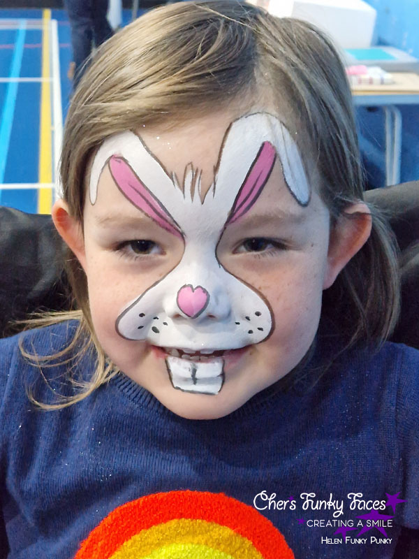 Rabbit Face Paint by Helen Funky Punky Chers Funky Faces