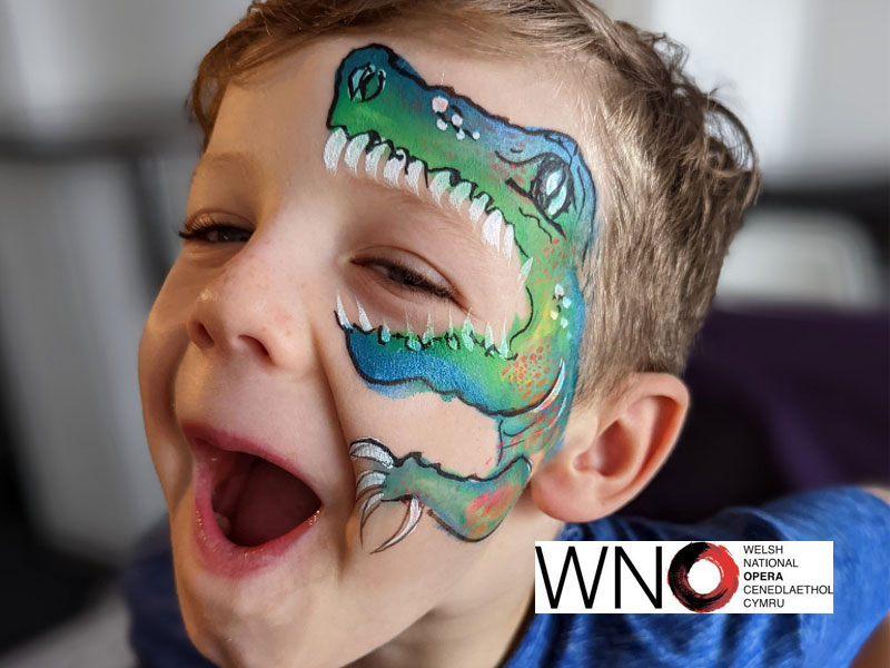 Super quick dinosaur by Cher Funky Punky at Plymouth Theatre Royal for The Welsh National Opera