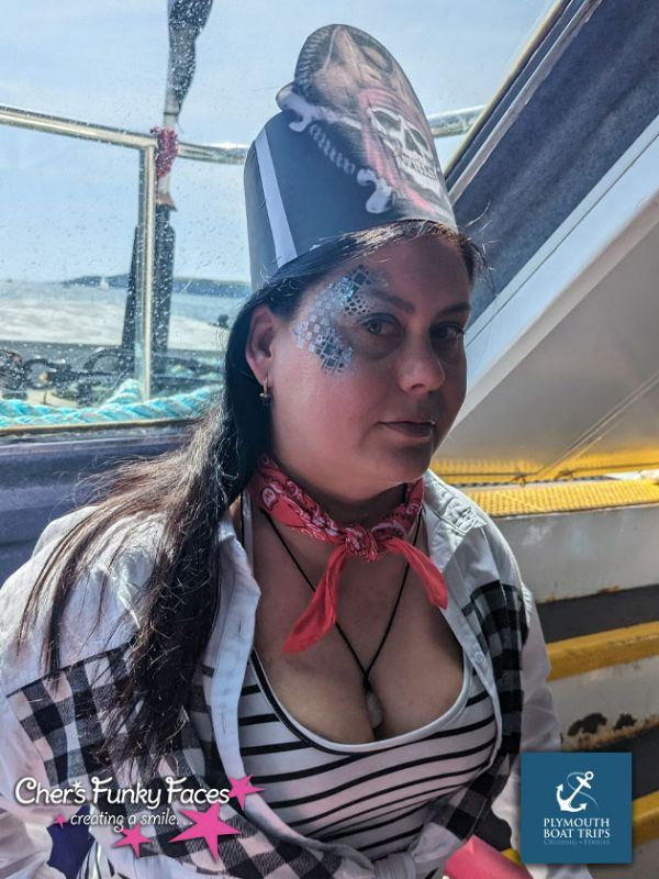 Plymouth Boat Trips Pirate Weekend Face Painting with Cher and Sophia Funky Punky - Chers Funky Faces (22).jpg