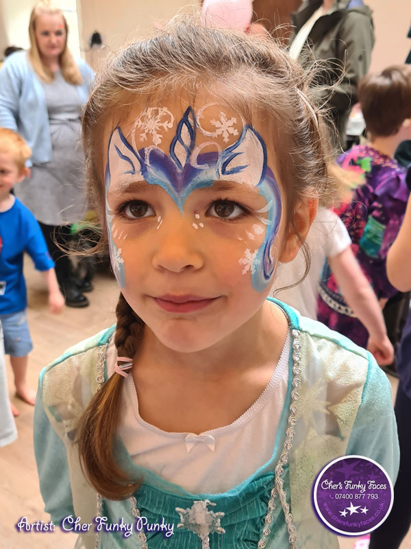 elsa unicorn face paint