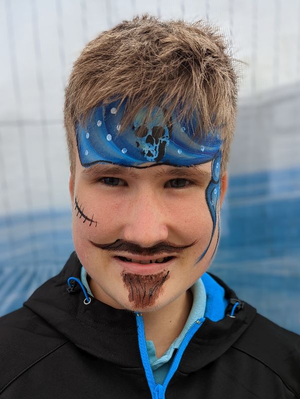 Pirate face paint 
