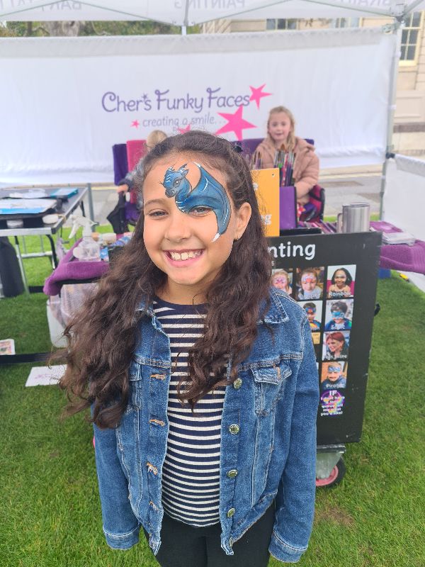 King Charles III Coastal Path Event Royal William Yard Face Painting by Chers Funky Faces