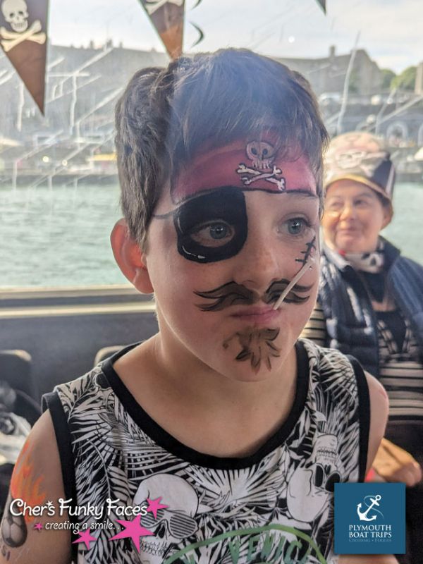 Plymouth Boat Trips Pirate Weekend Face Painting with Cher and Sophia Funky Punky - Chers Funky Faces (29).jpg