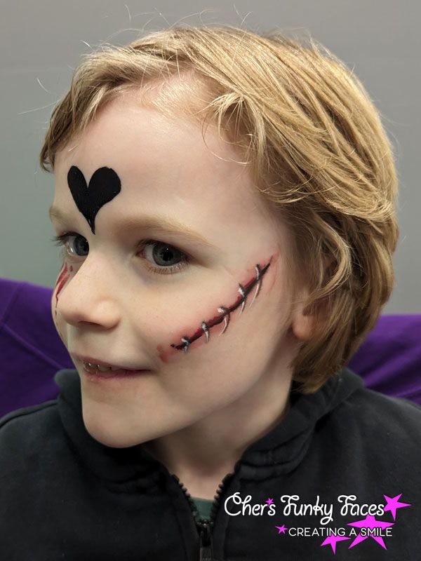 True valentine face paint part 2 The Box Chers Funky Faces