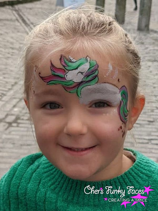 Christmas Unicorn by Kaylie Funky Punky Chers Funky Faces