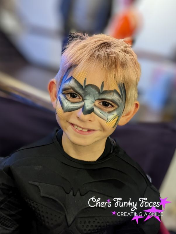 Batman at Devcon Chers Funky Faces