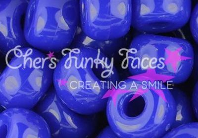 Blue Royal Blue 9mm Barrel Pony Beads