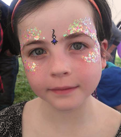 Wigfest Glitter Face Sophia Funky Punky Chers Funky Faces